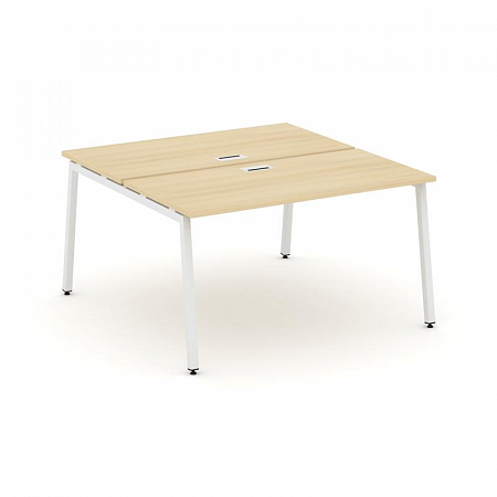 Style Project Рабочая станция 2-х сторон. SN-4A.DRS-014 Акация Лорка/Металл Белый 1580*1432*750