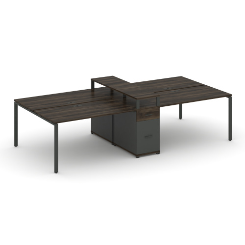 Бенч-система на 4 места с 1 опорной тумбой Concept CN.DRS-437 фото 3