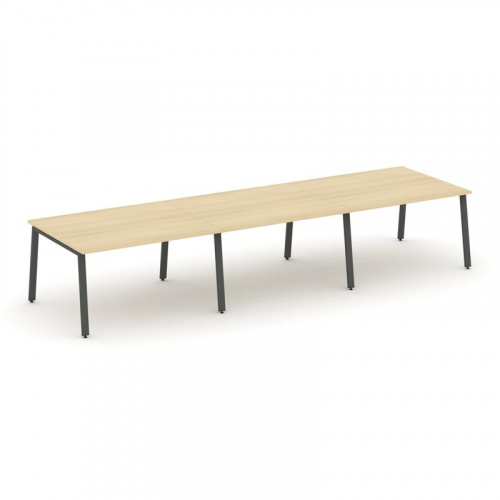 Style Project Стол переговорный SN-6A.SPRG-053.3 Тиквуд Светлый/Металл Антрацит 4140*1180*750 фото 22