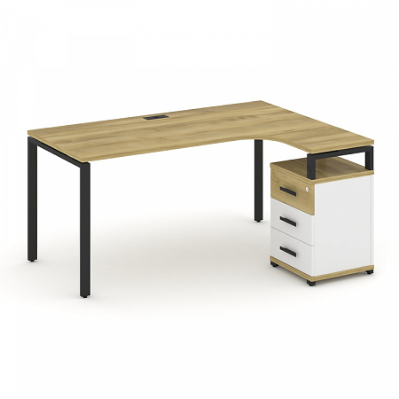 Стол эргономичный с опорной тумбой Concept CN.SA-307(R)