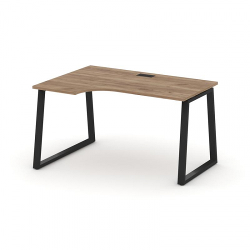 Style Project Стол рабочий эргоном. SN-6T1.SPA-011(L) Акация Лорка/Металл Антрацит/Заглушка Пластик фото 8