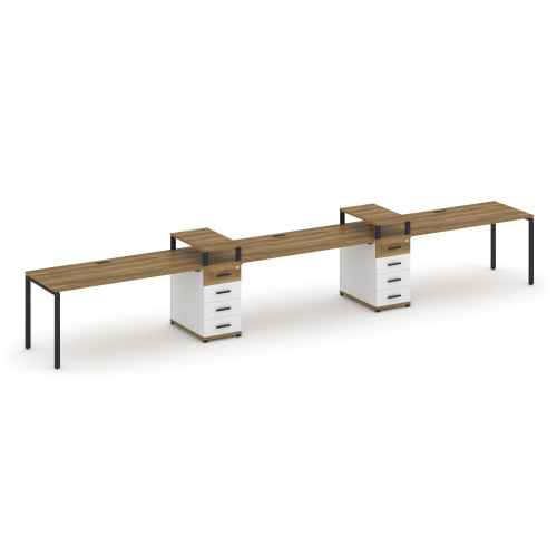 Бенч-система на 3 места с 2 опорными тумбами Concept CN.ORS-452 фото 7