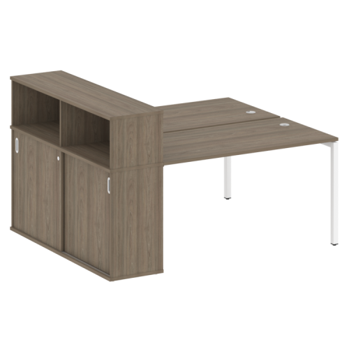 Бенч-система с шкафом-купе на П-обр. м/к Metal System Quattro 40БП.РС-СШК-2.3 фото 2 Бенч-система с шкафом-купе на П-обр. м/к Metal System Quattro 40БП.РС-СШК-2.3 фото 2