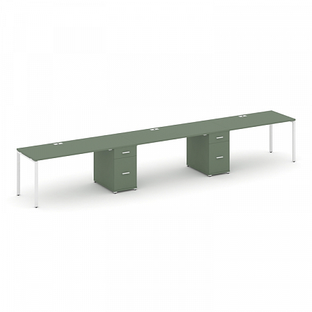 Бенч-система на 3 места с 2 опорными тумбами Concept CN.ORS-437