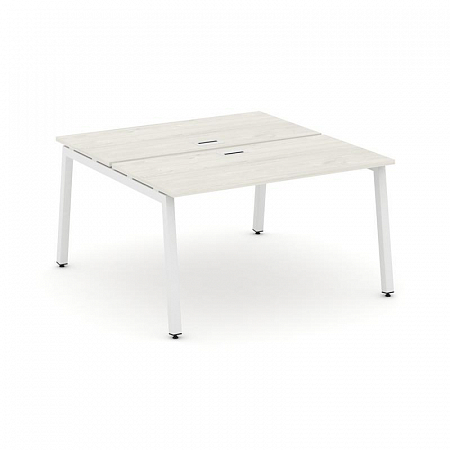 Style Project Рабочая станция 2-х сторон. SN-5A.DRS-014 Дуб Наварра/Металл Белый 1580*1432*750