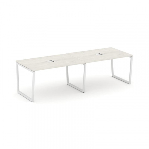 Style Project Стол переговорный SN-4T2.SPRG-013 Акация Лорка/Металл Антрацит/Заглушка Металл Антраци фото 12