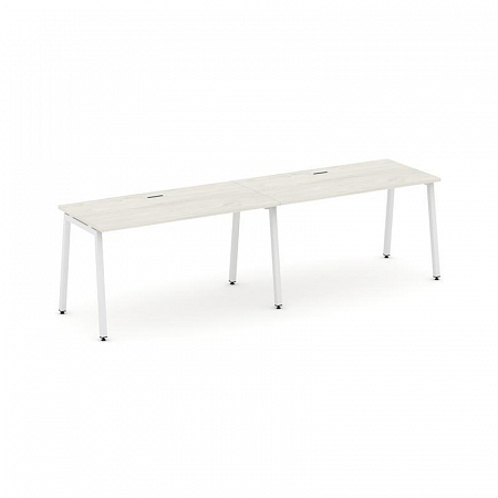 Style Project Рабочая станция 1 сторон. SN-4A.ORS-022 Дуб Наварра/Металл Белый 2360*800*750