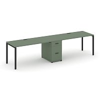 Бенч-система на 2 места с 1 опорной тумбой Concept CN.ORS-407