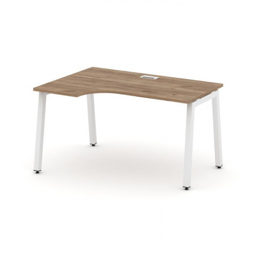 Style Project Стол рабочий эргоном. SN-5A.SPA-002(L) Дуб Табак/Металл Антрацит 1580*600/980*750 фото 16