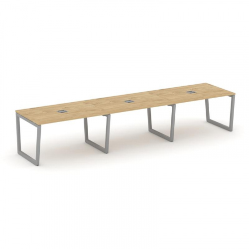 Style Project Стол переговорный SN-5T2.SPRG-024 Акация Лорка/Металл Антрацит/Заглушка Металл Антраци фото 2