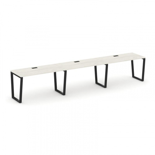 Style Project Рабочая станция 1 сторон. SN-6T2.ORS-051 Акация Лорка/Металл Антрацит/Заглушка Пластик фото 7