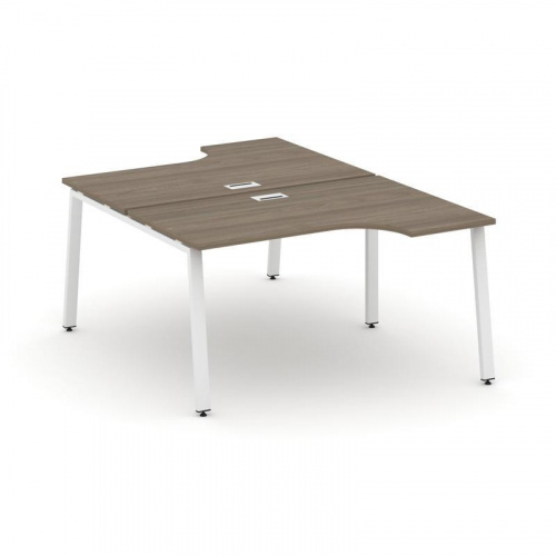 Style Project Рабочая станция эргоном. SN-6A.DRPA-012 Вяз Благородный/Металл Белый 1580*1432/1992*75 фото 28