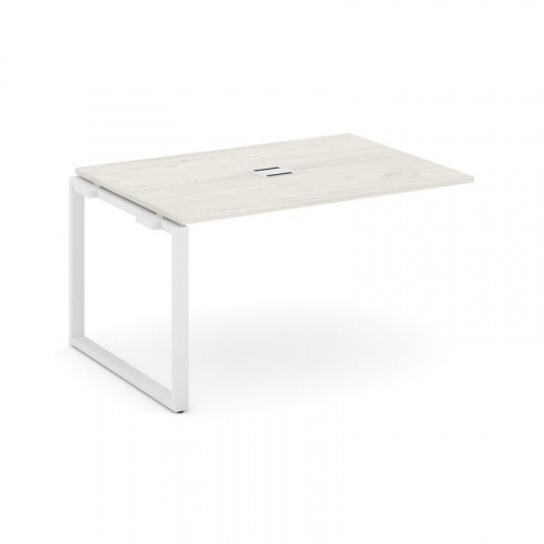 Style Project Проходной наб. элем. перег. стола SN-6O.NSPRG-001 Тиквуд Светлый/Металл Белый 980*980* фото 2