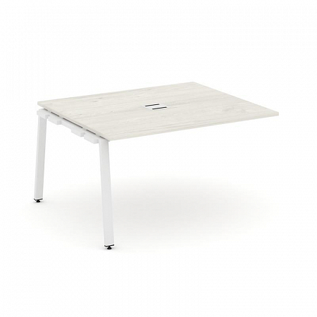 Style Project Проходной наб. элем. перег. стола SN-6A.NSPRG-033 Дуб Наварра/Металл Белый 1380*1180*7