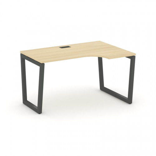 Style Project Стол рабочий эргоном. SN-5T2.SPA-001(R) Акация Лорка/Металл Антрацит/Заглушка Пластик фото 28