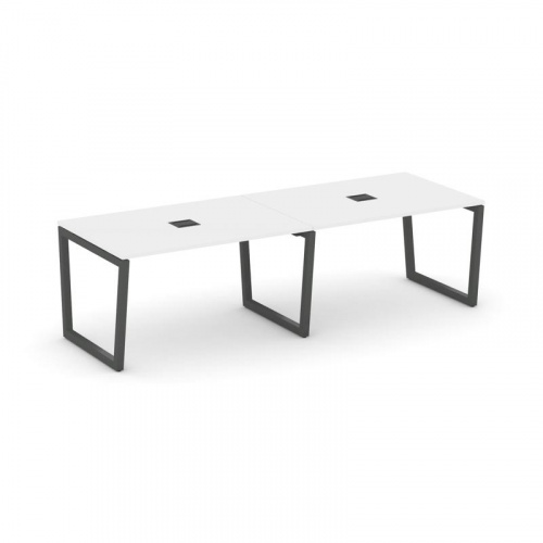 Style Project Стол переговорный SN-5T2.SPRG-013 Акация Лорка/Металл Антрацит/Заглушка Металл Антраци фото 26