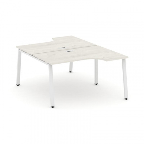 Style Project Рабочая станция эргоном. SN-6A.DRPA-012 Вяз Благородный/Металл Белый 1580*1432/1992*75 фото 21