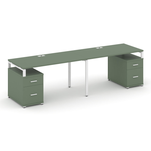 Бенч-система на 2 места с 2 опорными тумбами Concept CN.ORS-322