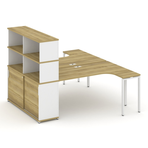 Бенч-система с опорным шкафом-купе с надставкой Concept CN.DSA-222 фото 11