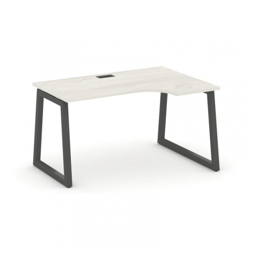 Style Project Стол рабочий эргоном. SN-5T1.SPA-002(R) Акация Лорка/Металл Антрацит/Заглушка Пластик фото 24