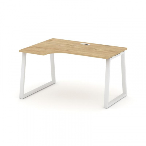 Style Project Стол рабочий эргоном. SN-6T1.SPA-011(L) Акация Лорка/Металл Антрацит/Заглушка Пластик фото 3