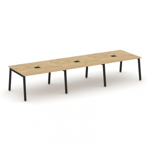 Style Project Стол переговорный SN-5A.SPRG-052 Дуб Табак/Металл Антрацит 3540*1180*750 фото 2 Style Project Стол переговорный SN-5A.SPRG-052 Дуб Табак/Металл Антрацит 3540*1180*750 фото 2