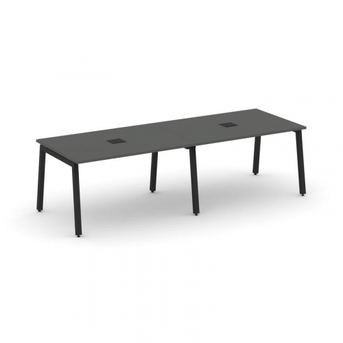 Style Project Стол переговорный SN-5A.SPRG-013 Антрацит/Металл Белый 2760*980*750 фото 6