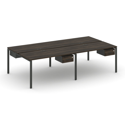 Бенч-система на 4 места с подвесными тумбами Concept CN.DRS-130 фото 3