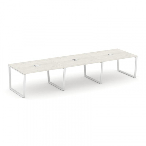 Style Project Стол переговорный SN-6T2.SPRG-054 Акация Лорка/Металл Антрацит/Заглушка Металл Антраци фото 13