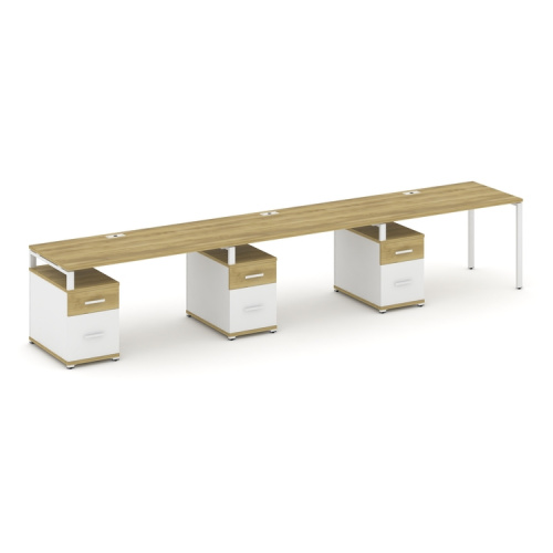 Бенч-система на 3 места с 3 опорными тумбами Concept CN.ORS-347 фото 11