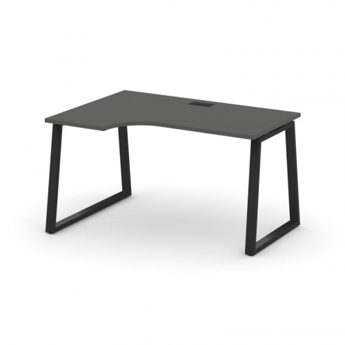 Style Project Стол рабочий эргоном. SN-6T1.SPA-011(L) Акация Лорка/Металл Антрацит/Заглушка Пластик фото 4