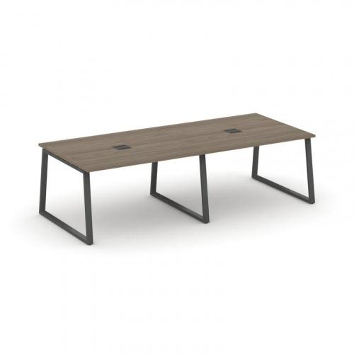 Style Project Стол переговорный SN-6T1.SPRG-044 Акация Лорка/Металл Антрацит/Заглушка Металл Антраци фото 25