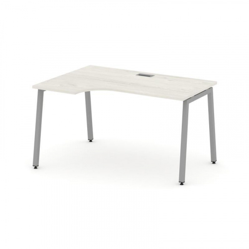 Style Project Стол рабочий эргоном. SN-4A.SPA-001(L) Дуб Наварра/Металл Антрацит 1380*600/980*750 фото 8