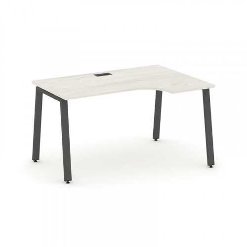 Style Project Стол рабочий эргоном. SN-6A.SPA-012(R) Тиквуд Светлый/Металл Антрацит 1580*700/980*750 фото 18