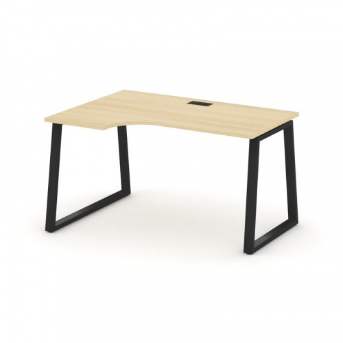 Style Project Стол рабочий эргоном. SN-6T1.SPA-011(L) Акация Лорка/Металл Антрацит/Заглушка Пластик фото 6