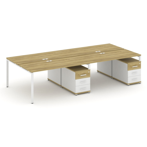 Бенч-система на 4 места с 2 опорными тумбами Concept CN.DRS-320 фото 11