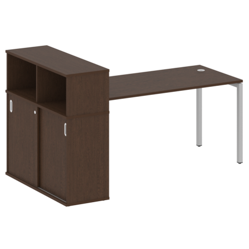 Стол офисный с шкафом-купе на П-обр. м/к Metal System Quattro 40БП.РС-СШК-3.4 фото 11 Стол офисный с шкафом-купе на П-обр. м/к Metal System Quattro 40БП.РС-СШК-3.4 фото 11