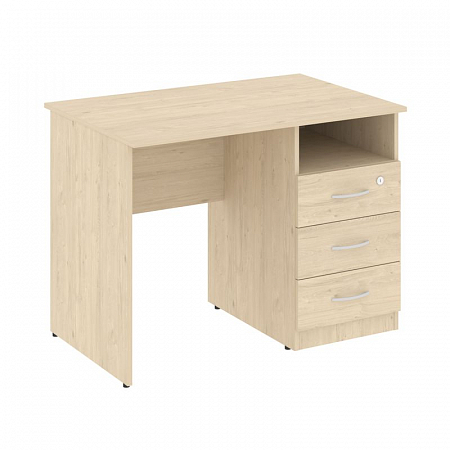 Nova S Стол письменный с тумбой правый В.СПТ-1 (R) Бук Артизан 1000*650*750