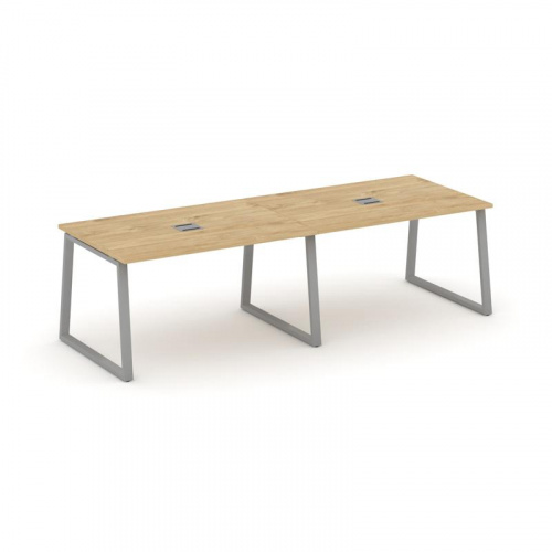 Style Project Стол переговорный SN-6T1.SPRG-014 Акация Лорка/Металл Антрацит/Заглушка Металл Антраци Style Project Стол переговорный SN-6T1.SPRG-014 Акация Лорка/Металл Антрацит/Заглушка Металл Антраци