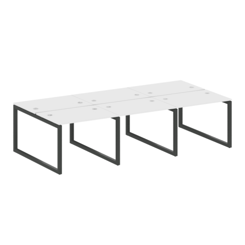 Бенч-система на 6 рабочих мест на О-обр. м/к Metal System Quattro 50БО.СМ-6.1 фото 14