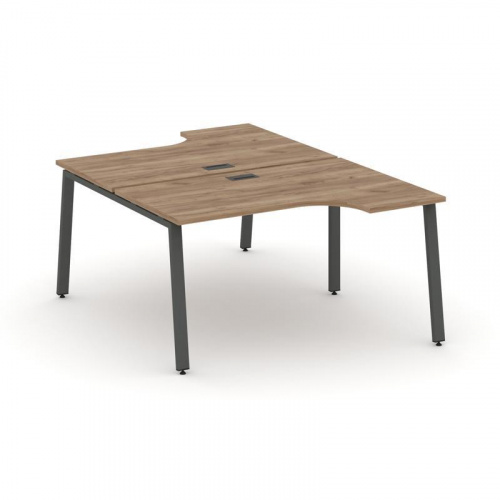 Style Project Рабочая станция эргоном. SN-6A.DRPA-012 Вяз Благородный/Металл Белый 1580*1432/1992*75 фото 26