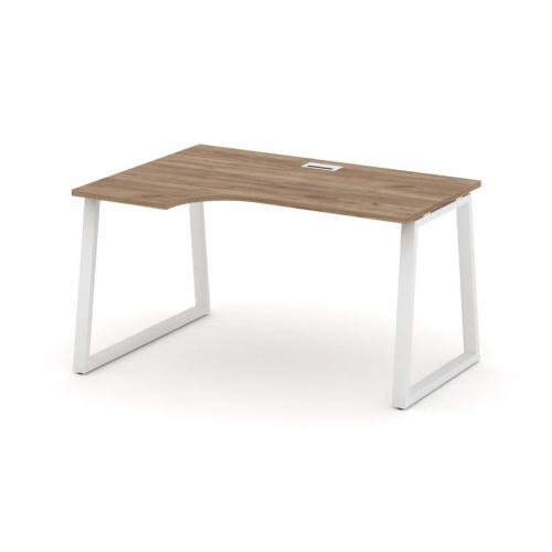 Style Project Стол рабочий эргоном. SN-6T1.SPA-011(L) Акация Лорка/Металл Антрацит/Заглушка Пластик фото 11