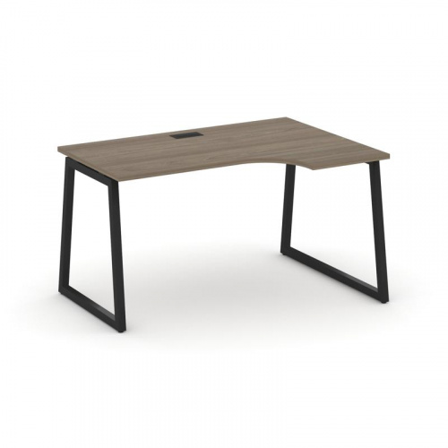 Style Project Стол рабочий эргоном. SN-4T1.SPA-022(R) Акация Лорка/Металл Антрацит/Заглушка Пластик фото 4 Style Project Стол рабочий эргоном. SN-4T1.SPA-022(R) Акация Лорка/Металл Антрацит/Заглушка Пластик фото 4