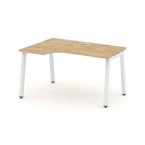 Style Project Стол рабочий эргоном. SN-5A.SPA-002(L) Дуб Табак/Металл Антрацит 1580*600/980*750 фото 22