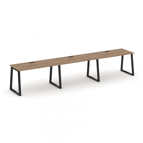 Style Project Рабочая станция 1 сторон. SN-6T1.ORS-054 Акация Лорка/Металл Антрацит/Заглушка Пластик фото 4