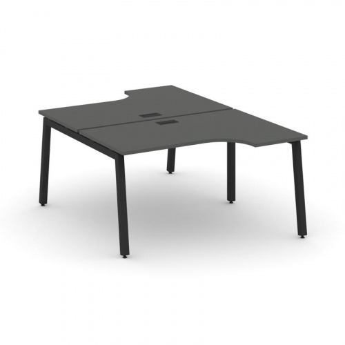 Style Project Рабочая станция эргоном. SN-5A.DRPA-012 Дуб Наварра/Металл Антрацит 1580*1432/1992*750 фото 3