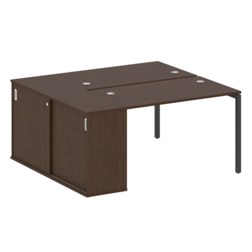 Бенч-система с шкафом-купе на П-обр. м/к Metal System Quattro 40БП.РС-СШК-1.2 фото 9