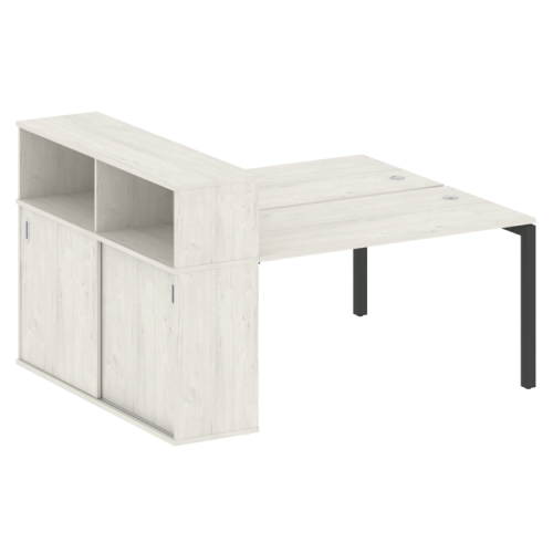 Бенч-система с шкафом-купе на П-обр. м/к Metal System Quattro 50БП.РС-СШК-2.3 фото 5