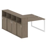 Бенч-система с шкафом-купе на О-обр. м/к Metal System Quattro 50БО.РС-СШК-4.3